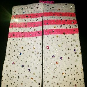 🖐MADE DOUBLE CRYSTAL VARSITY SOCKS
